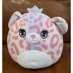 5" Squishmallows Brandi The Pink Queen Cheetah Crown Mystery Squad Glitter Ears